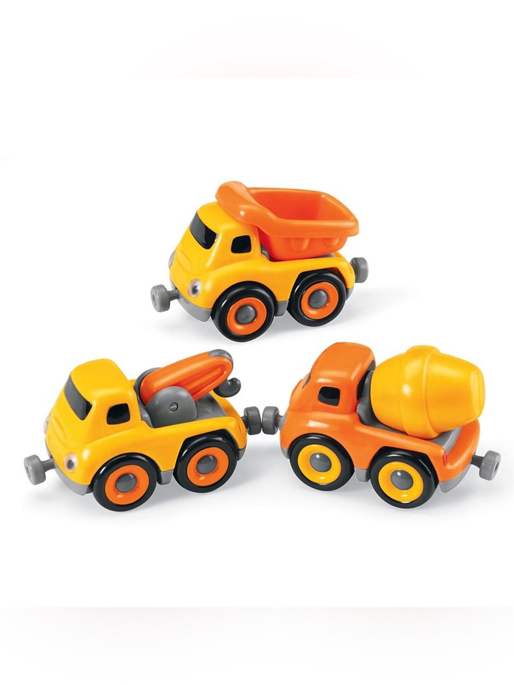 Kids Lakeshore Magnetic Construction Vehicles in Yellow & Orange